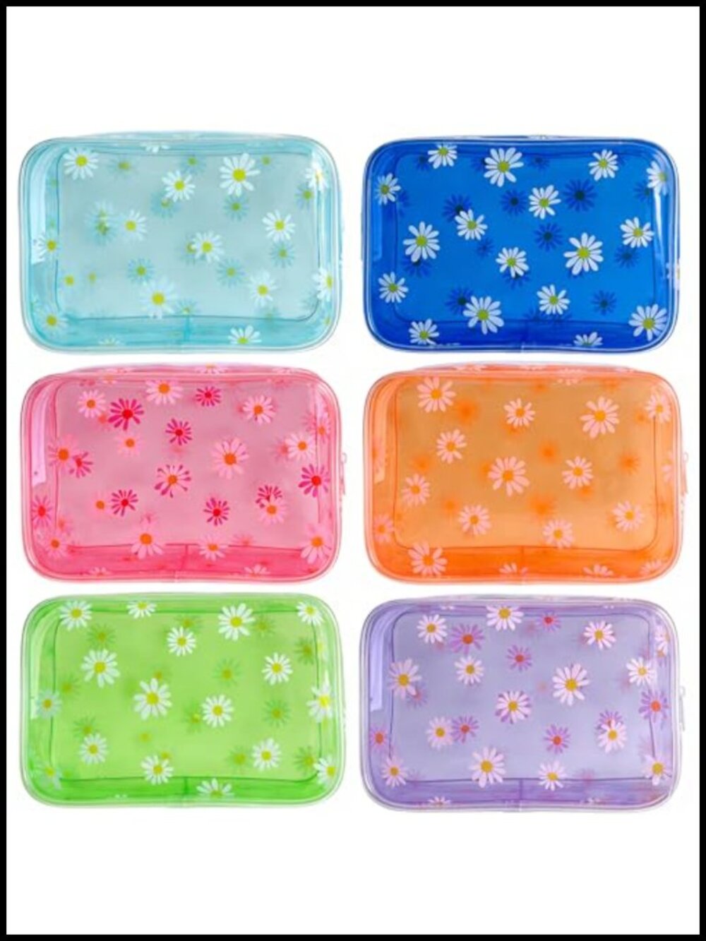 TSA Approved Clear PVC Travel Toiletry Bag Waterproof Cosmetic Pouch